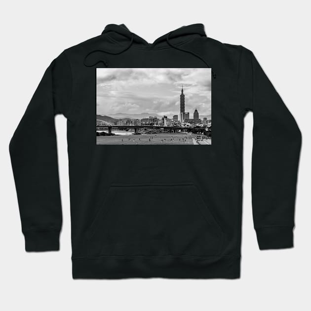 Unique landscape photography of Taipei cityscape 101 tower Hoodie by AvonPerception